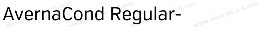 AvernaCond Regular字体转换